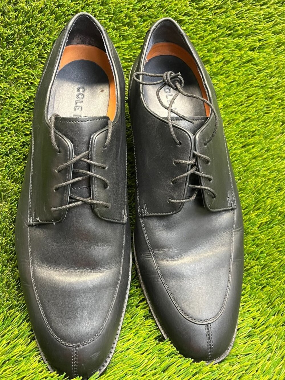 Cole Haan Lenox Hill Mens Size 11 Classic Leather Split Toe Oxford Dress Shoes - Picture 5 of 10